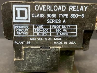 9065SF120 | Relè di sovraccarico a stato solido 600 V